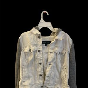 Brand Black Rivet Jacket Size small in great condition grey and white